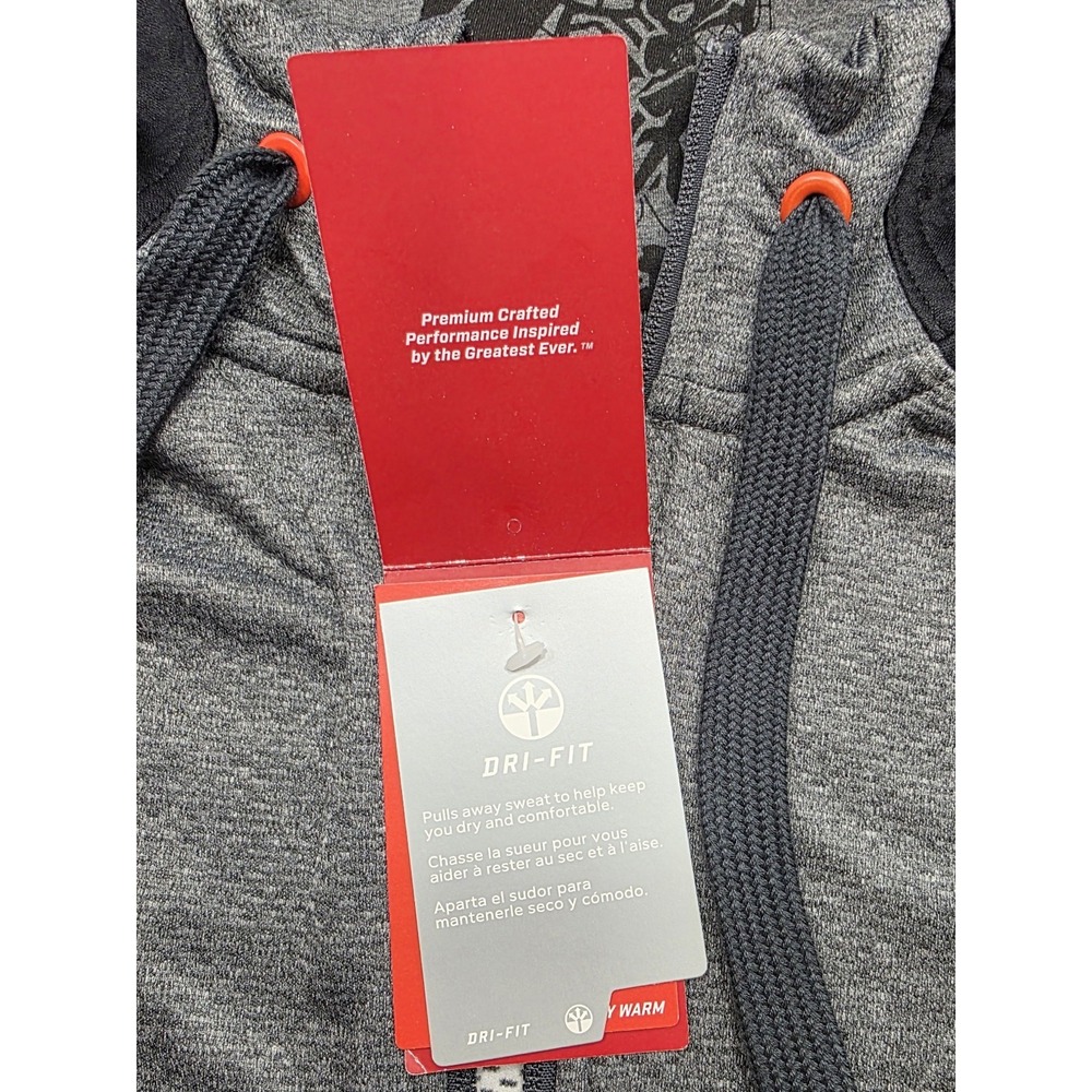 Nike Air Jordan Melo 10th Div 589124 New Full Zip Gray & Black Hoodie. Size 3X - Picture 5 of 14